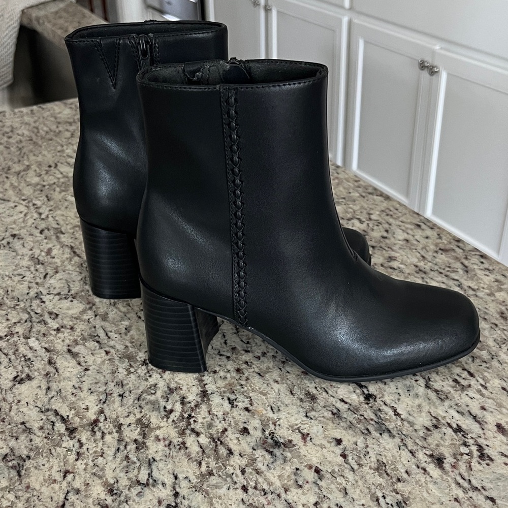 Clarks Black Ankle Boots